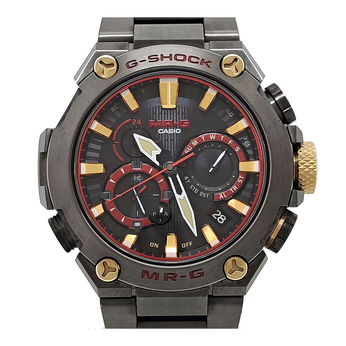 カシオ G SHOCK MR 赤備え MRG B 2000 1 A 4 JR ソーラー チタン メンズ CASIO 時計