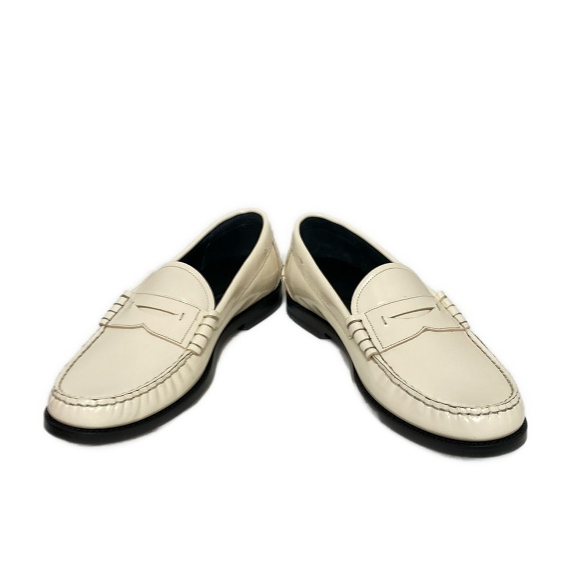 BALLY バリー ローファー 38 レディース - アイボリー インソール取外し可 レザー