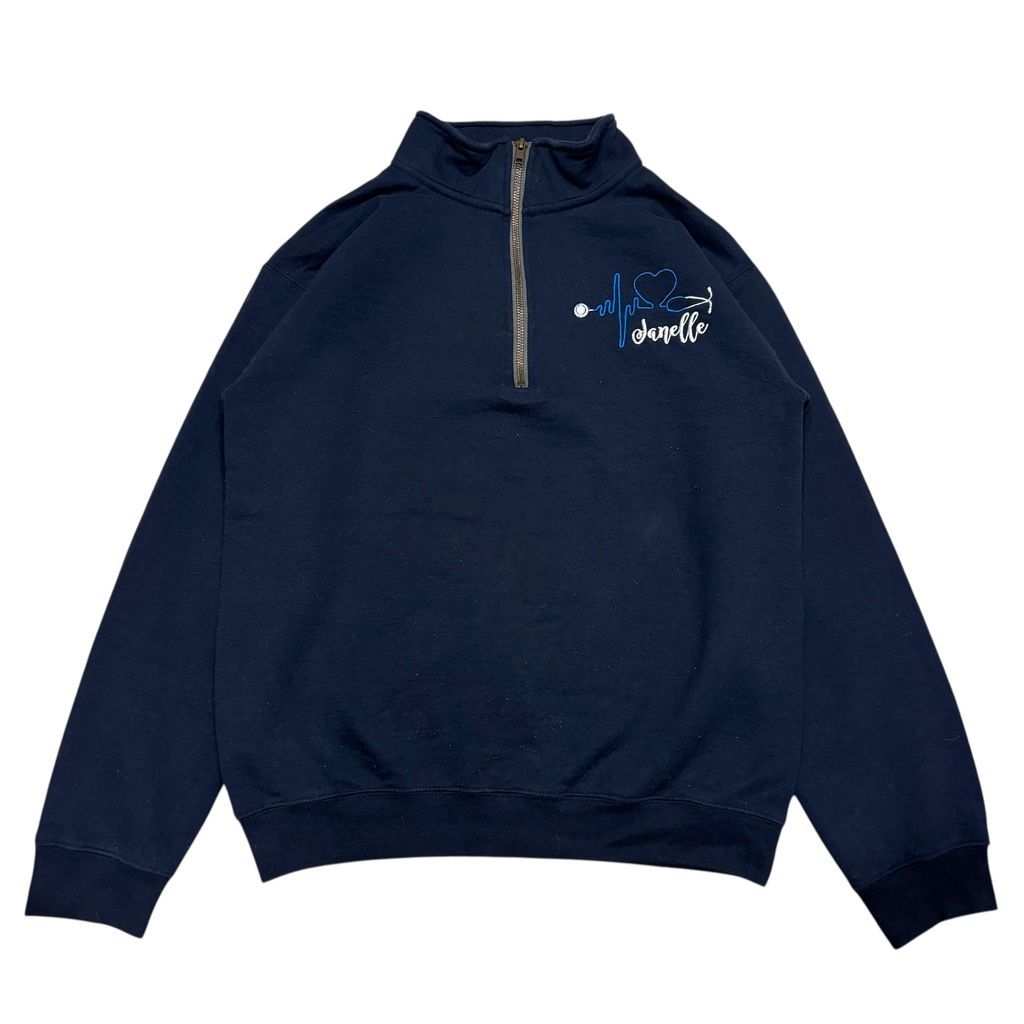 古着 used GILDAN ギルダン ハーフジップスウェット トレーナー ワン