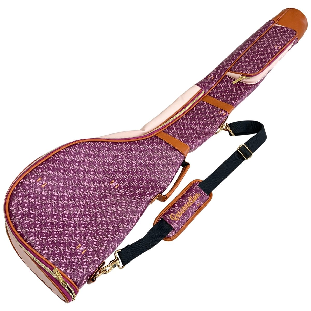 Resurrection クラブケース パープル×ピンク×ブラウン ゴルフ