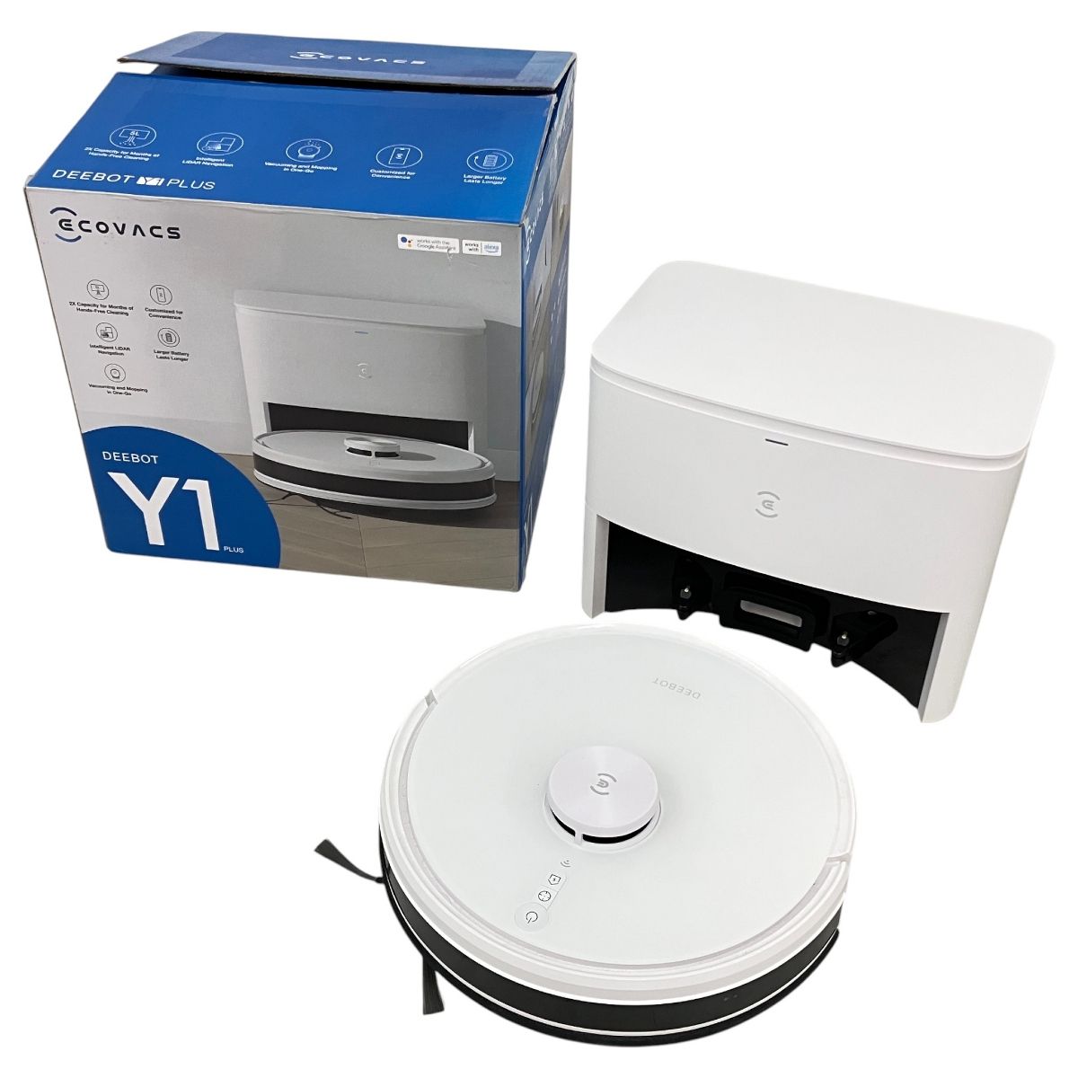 エコバックス Y1 PLUS 中古品 ECOVACS DEEBOT Y1 PLUS DLX32 ロボット掃除機 エコバックス 中古