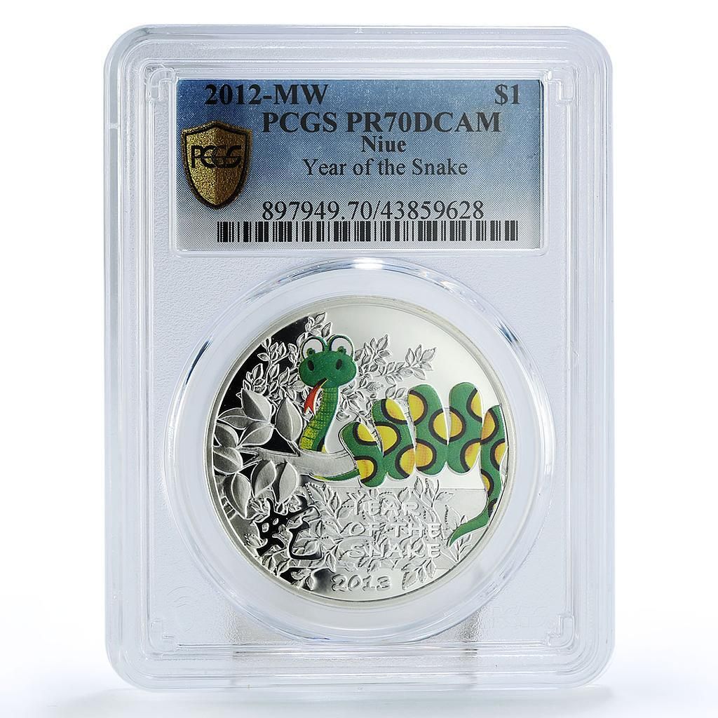 ニウエ 1ドル 中国旧暦 巳年 PR70 PCGS 銀貨 2012年 - メルカリ