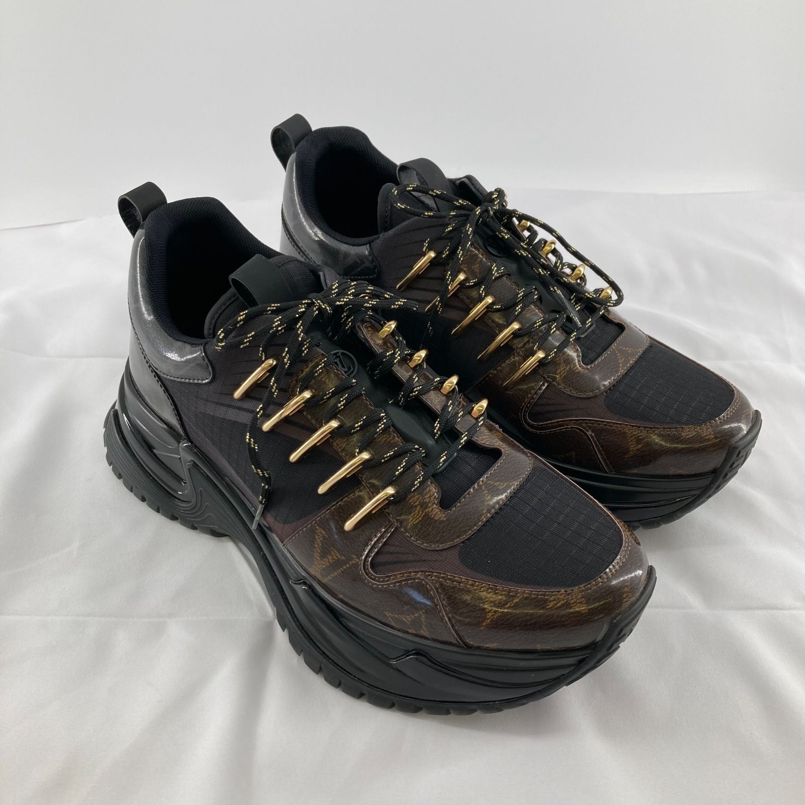 【正規】美品 ルイヴィトン ランアウェイパルスライン モノグラム スニーカー 6 LOUIS VUITTON(ルイヴィトン) ランアウェイパルスライン モノグラム