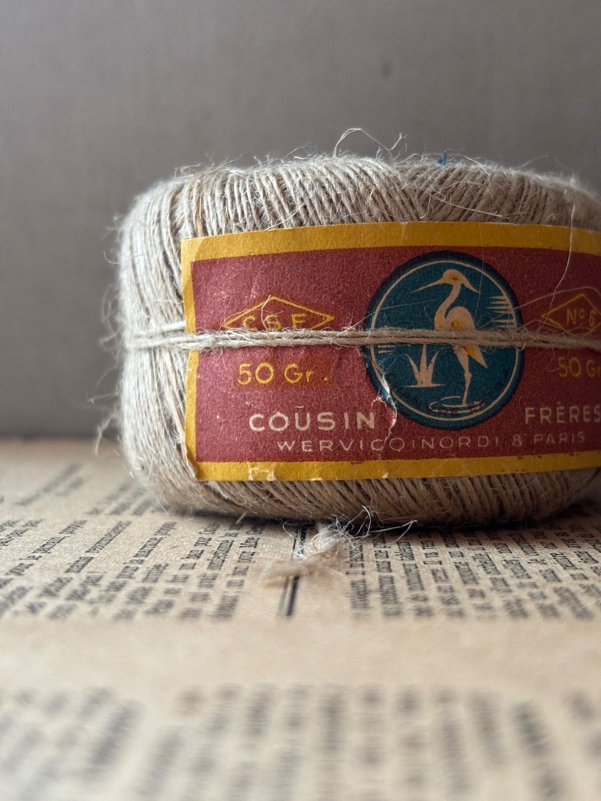 フランスの古い麻糸＊3個＊ - メルカリ