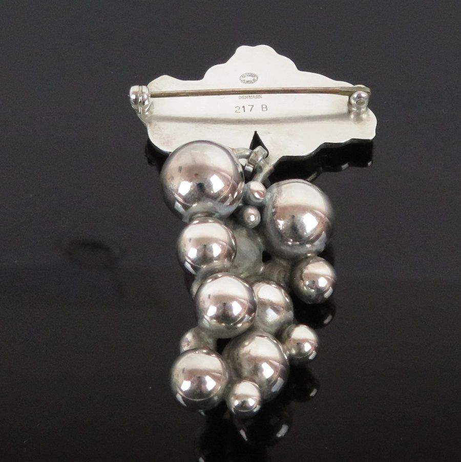GEORG JENSEN ジョージ・ジェンセン ピンブローチ #217B ぶどう 葡萄