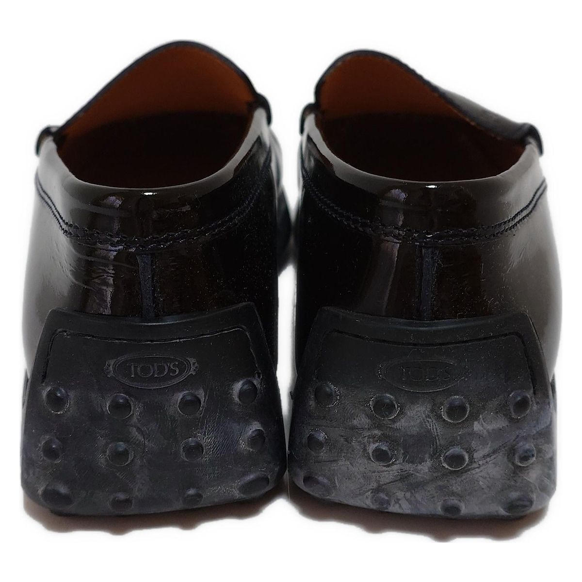 TOD'S(トッズ) ドライビングシューズ 38 レディース - 黒 レザー