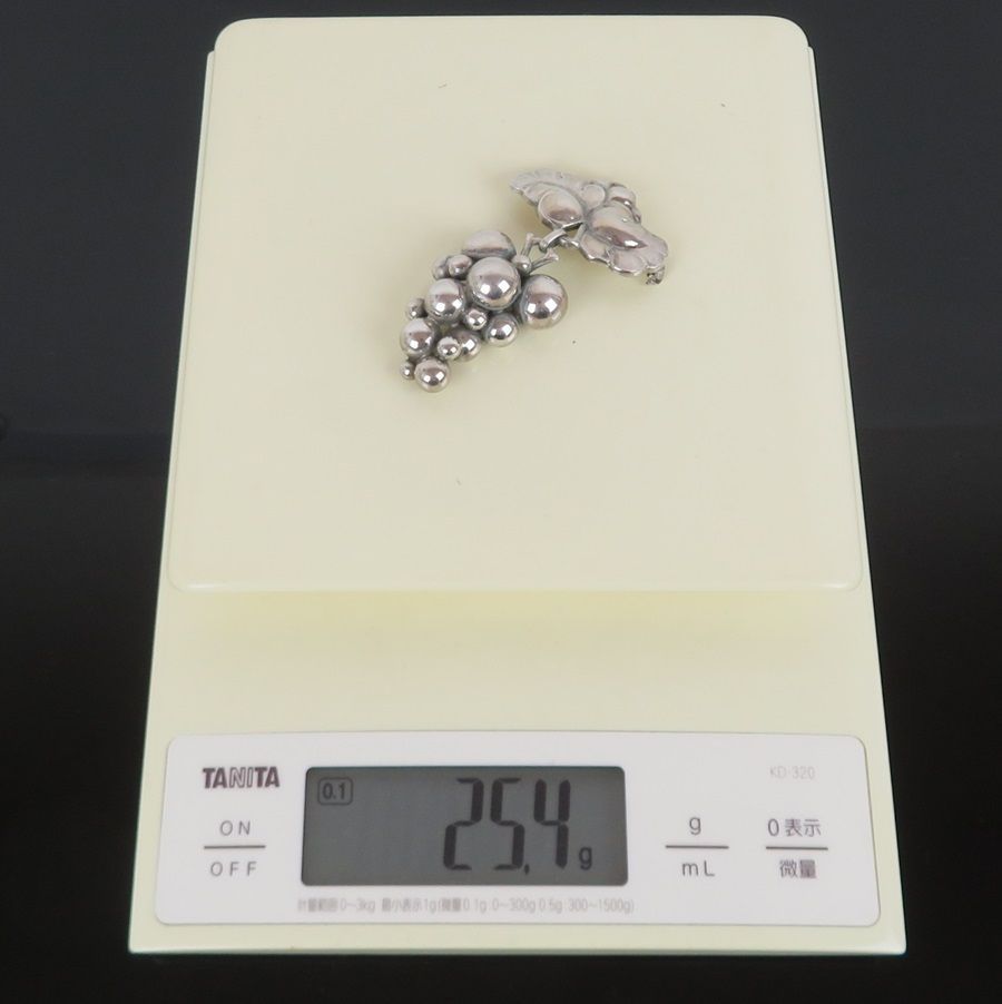 GEORG JENSEN ジョージ・ジェンセン ピンブローチ #217B ぶどう 葡萄