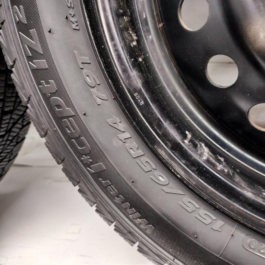 ◇本州・四国は送料無料◇ ＜スタッドレス & ホイール 4本＞ 155/65R14