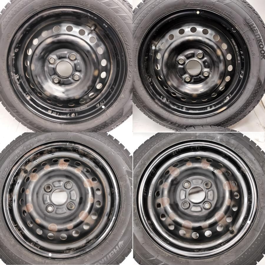 ◇本州・四国は送料無料◇ ＜スタッドレス & ホイール 4本＞ 155/65R14