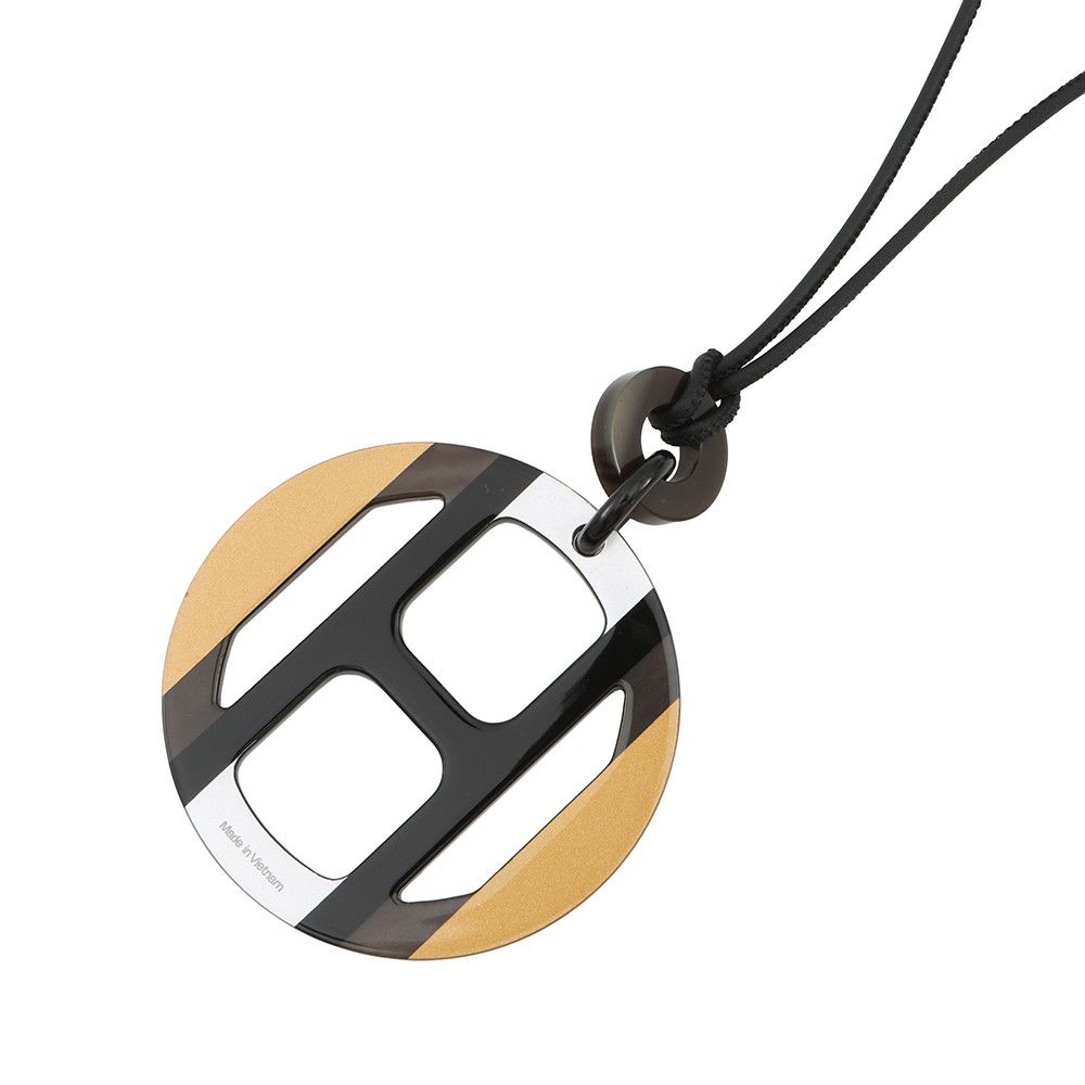 エルメス ネックレス Hエキップ Equipe バッファローホーン