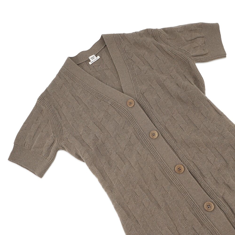 エルメス ロングカーディガン Hモチーフ ウール レディースサイズ36