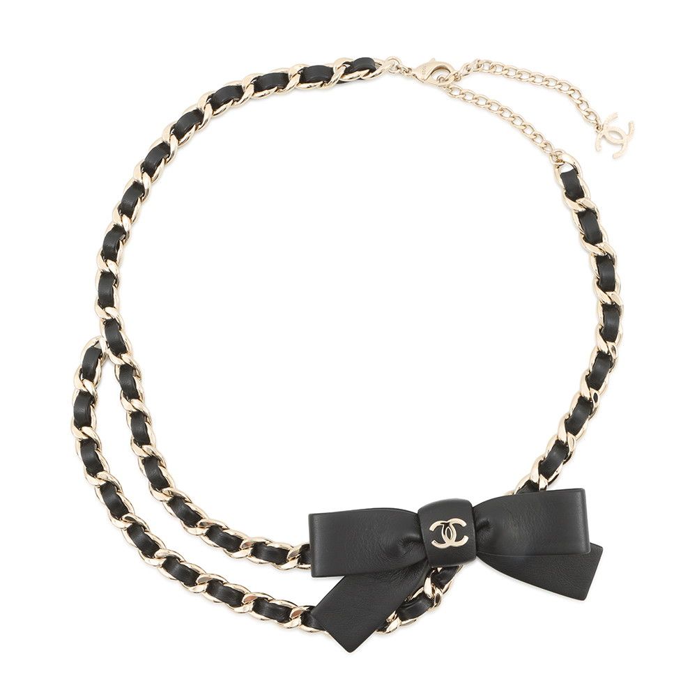 シャネル チェーンベルト リボン ココマーク カーフスキン サイズ70 25 B AAB 382 CHANEL