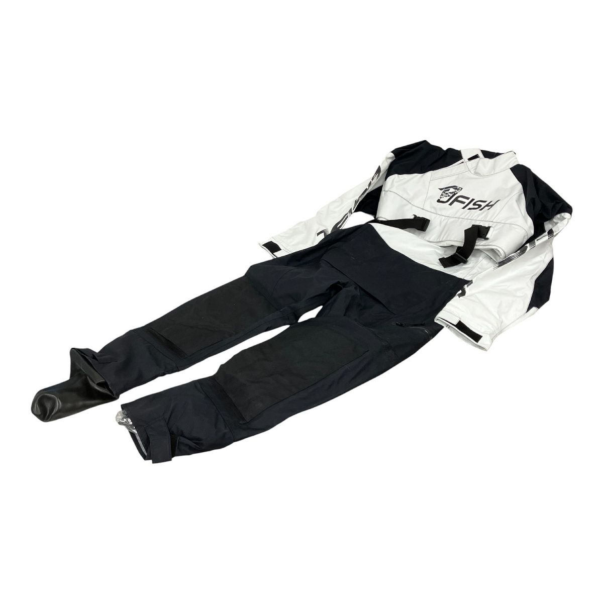 J FISH JDS 42113 サイズS ドライスーツ ブラック ホワイト ソックスタイプ