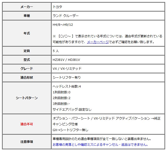 Clazzio クラッツィオ シートカバー X クロス ランド クルーザー HZJ81V / HDJ81V H4/8～H9/12 ET-0250