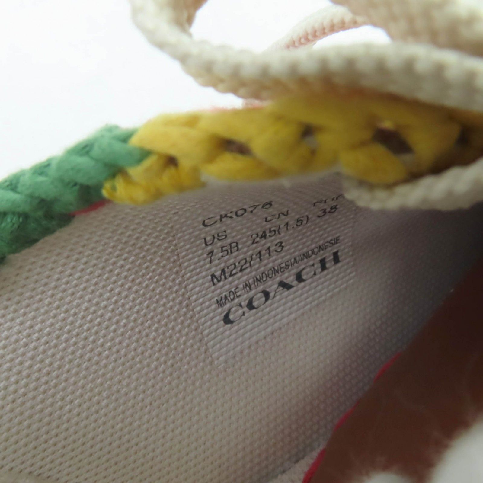 未使用品☆COACH コーチ ローライン ロー トップ スニーカー