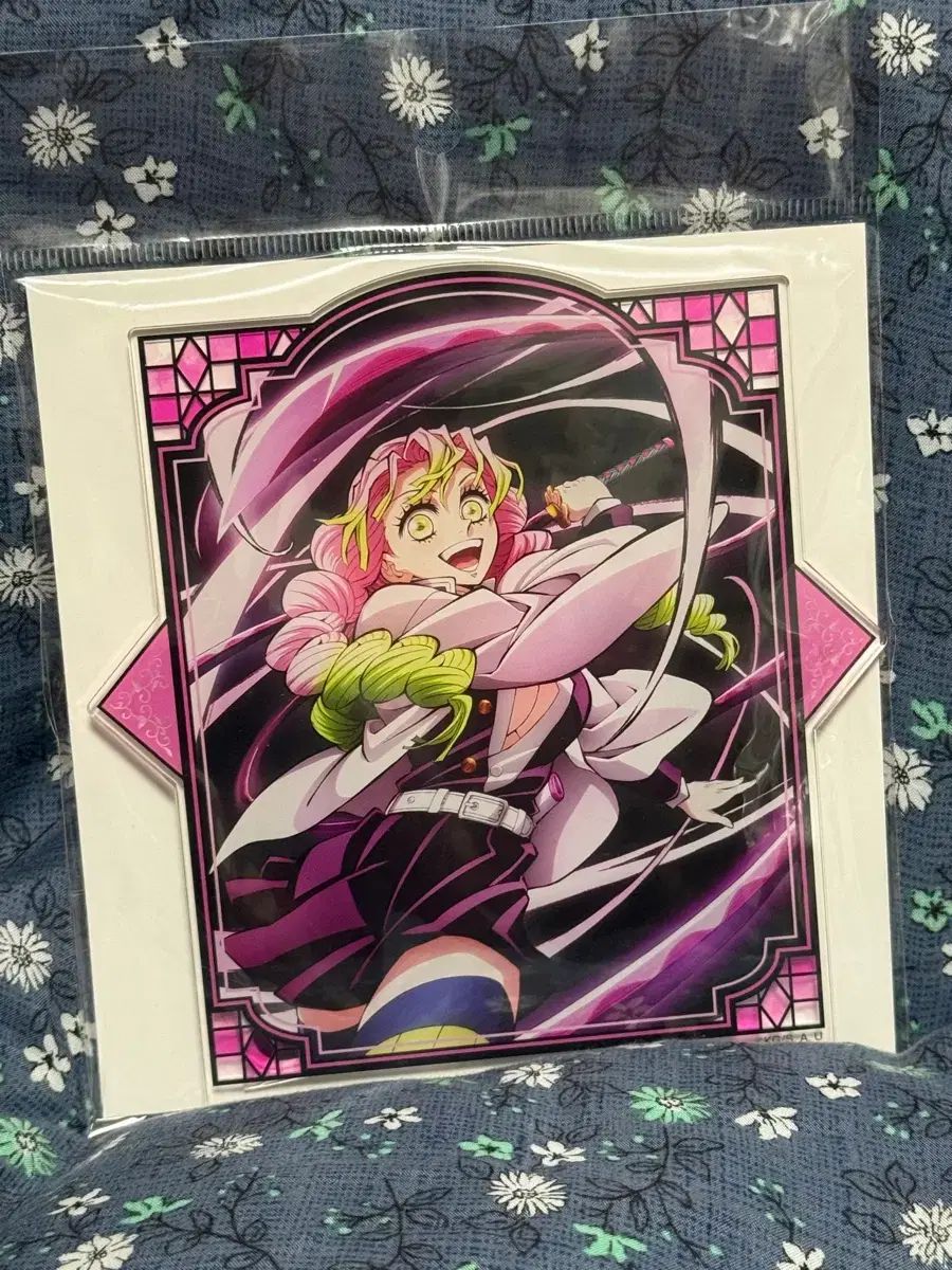 鬼滅の刃 甘露寺蜜璃 Look UP 全集 中電 アクリル 座布団 特典 -