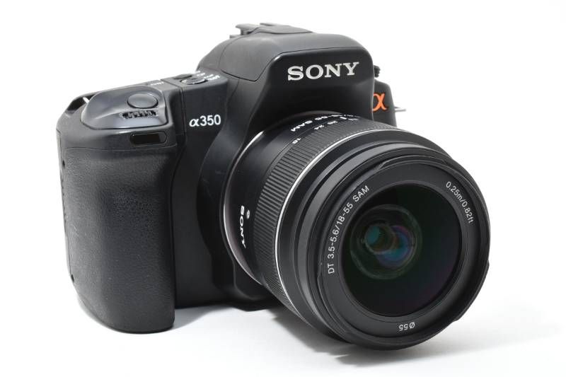 実用光学美品】Sony ソニー α350 / DT 18-55mm 3.5-5.6 SAM レンズ