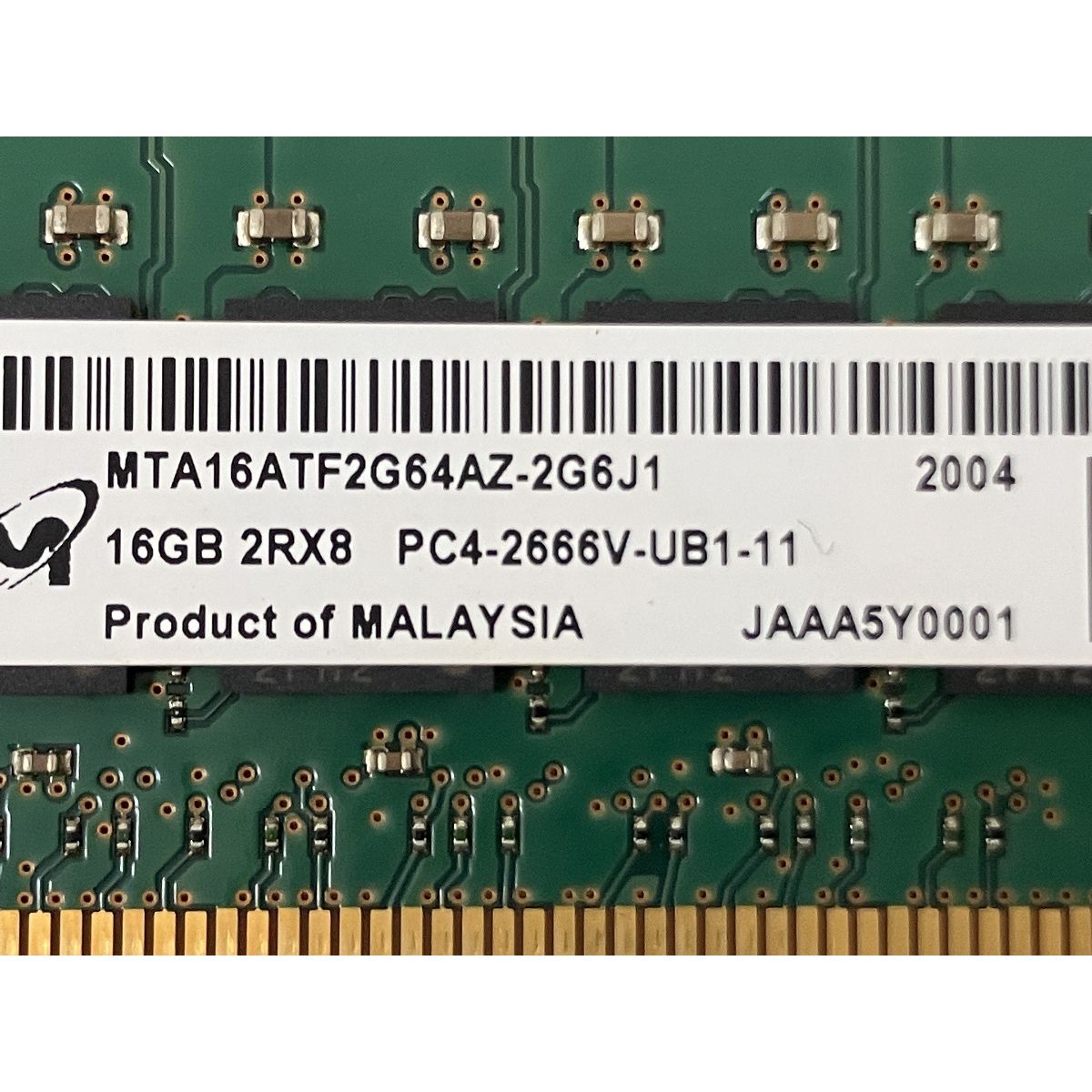 Micron -2 G 6 J 1 デスクトップ用メモリ DDR 4 PC 4-2666 V 16 GB