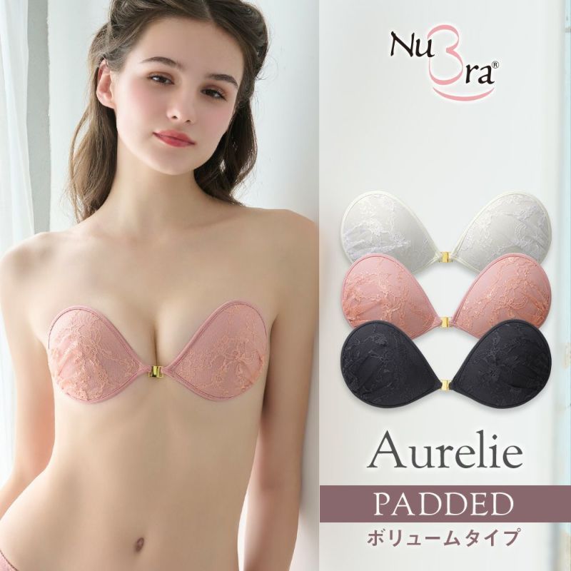 ヌーブラ 盛れる 軽量 ボリュームアップ シリコンブラ ヌードブラ NuBra レースヌーブラ ヌーブラレース パテッドヌーブラ オレリー