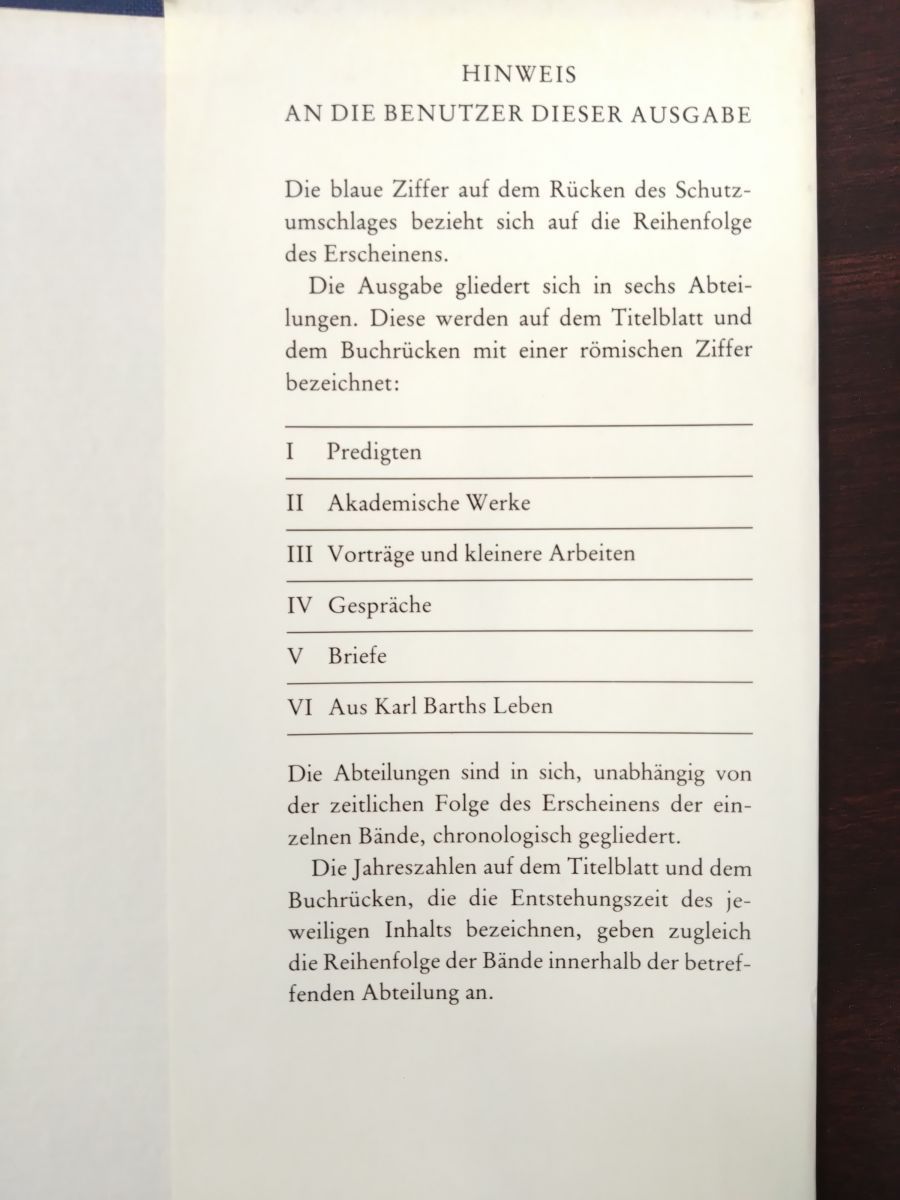 洋書／独語】カール・バルト全集 Karl Barth Gesamtausgabe 16冊セット