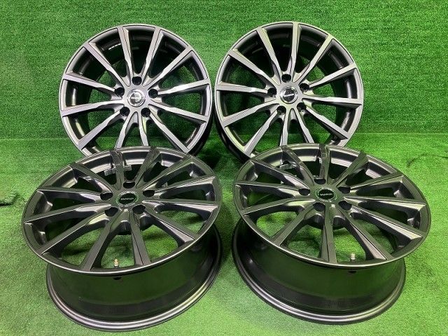 エコフォルム ﾊﾘｱｰ CX 5 ホイール アルミ ガンメタ 18インチ 7 J 5穴 4本 114 3 42