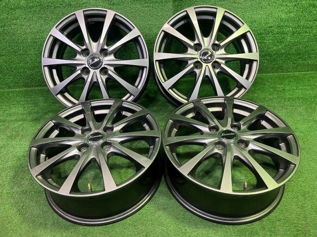 エクシーダー ﾌｨｯﾄ ｽｲﾌﾄ ホイール アルミ ガンメタ 15インチ 5 J 4穴 4本 100 50