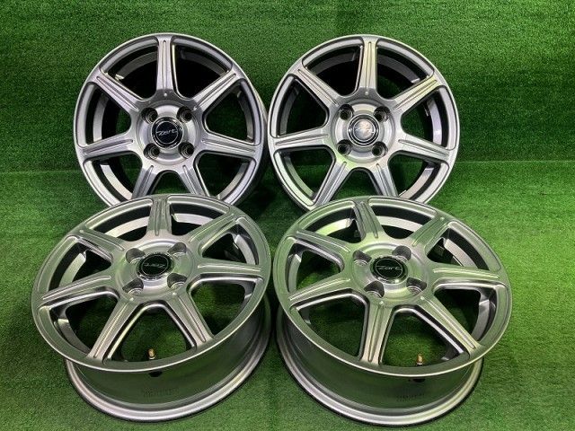 Zart ﾔﾘｽ ﾃﾞﾐｵ ホイール アルミ ガンメタ 14インチ 5 J 4穴 4本 100 39