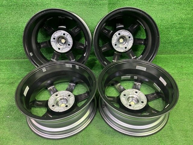 Zart ﾔﾘｽ ﾃﾞﾐｵ ホイール アルミ ガンメタ 14インチ 5 J 4穴 4本 100 39