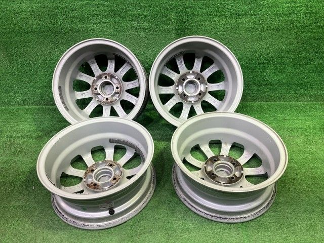 MU 2 ｷｭｰﾌﾞ ﾊﾟｯｿ ホイール アルミ シルバー 14インチ 5 J 4穴 4本 100 40