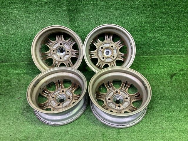 リバーライン 軽自動車 ホイール アルミ シルバー 12インチ 4 00 B 4穴 4本 100 42