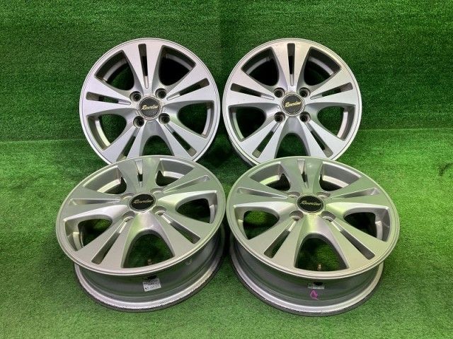 リバーライン  軽自動車 ホイール アルミ シルバー 14インチ 4.5J 4穴 4本 100 +45