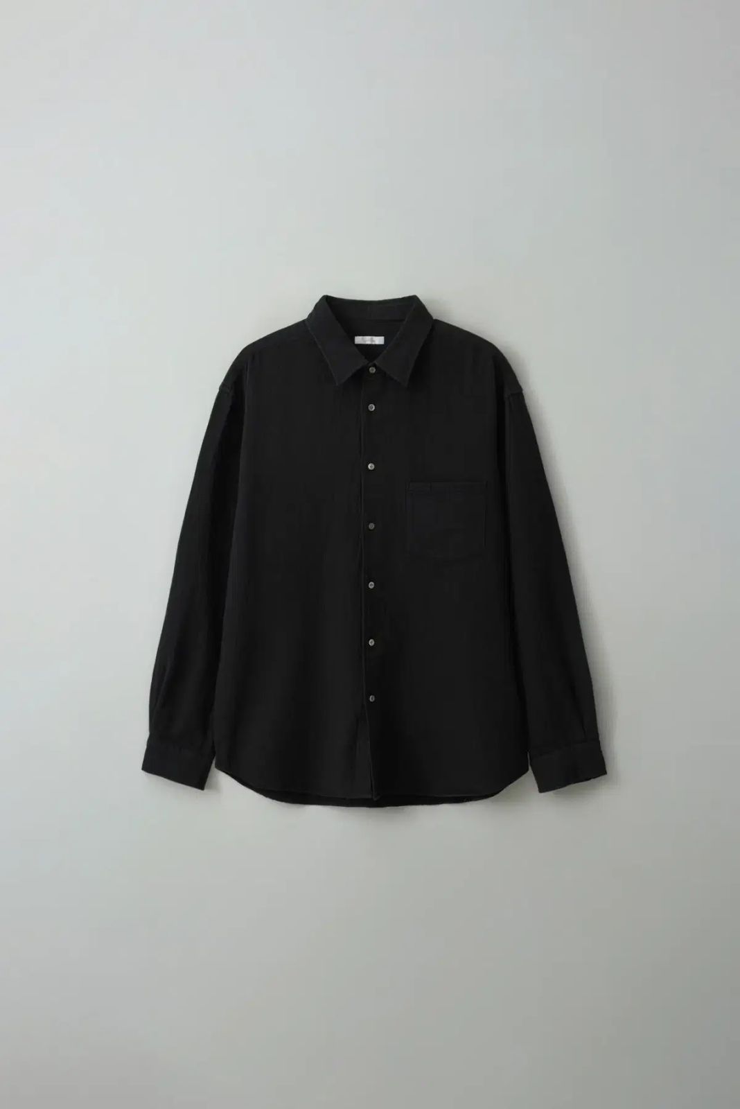 スチールネスナチュラルガーゼシャツ ブラック 2