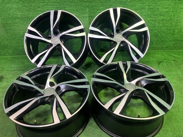 MAK ﾎﾞﾙﾎﾞ V 40 50 ホイール アルミ ブラックポリッシュ 18インチ 8 J 5穴 4本 108 55