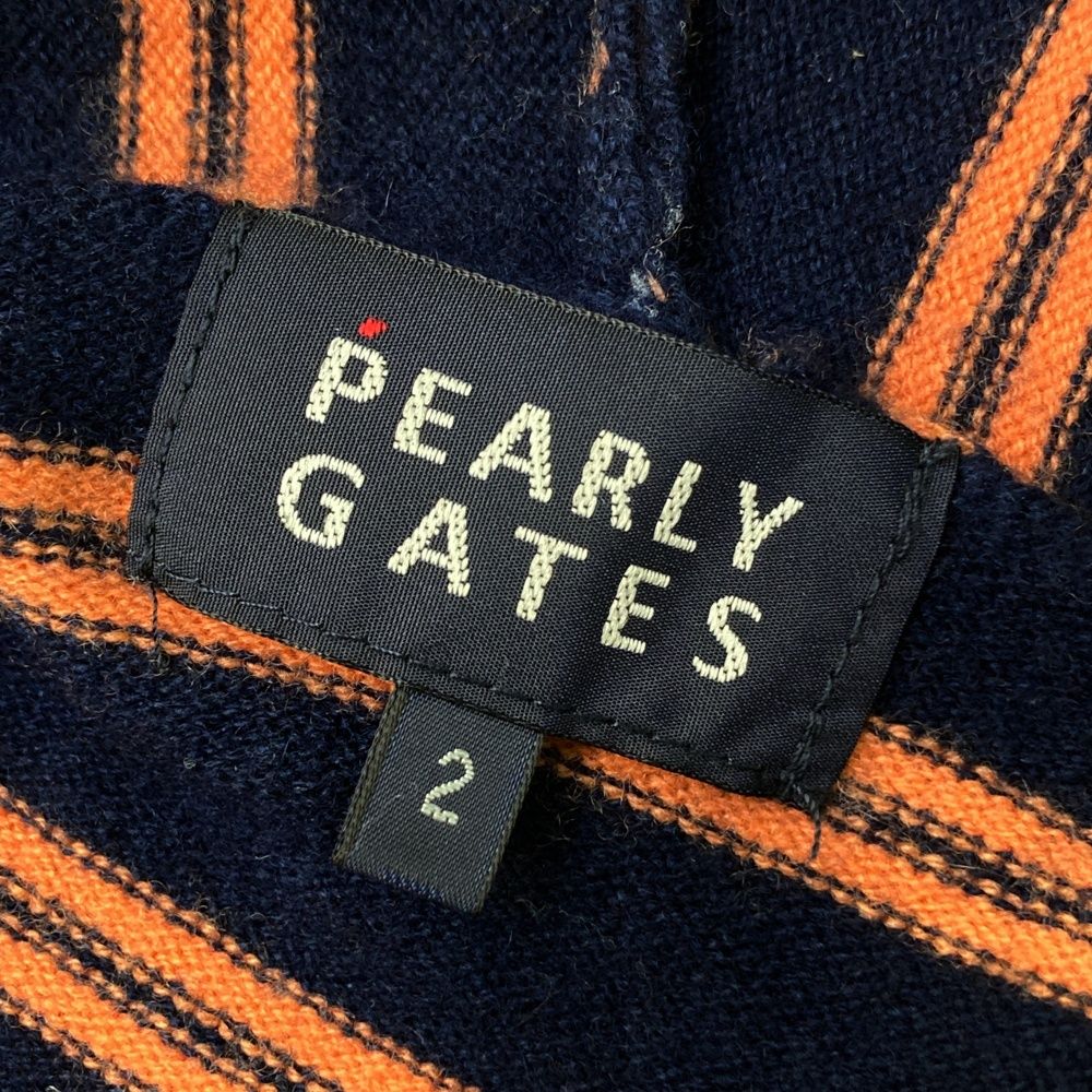 サイズ：2 PEARLY GATES パーリーゲイツ カシミヤ混 フード付 ニット