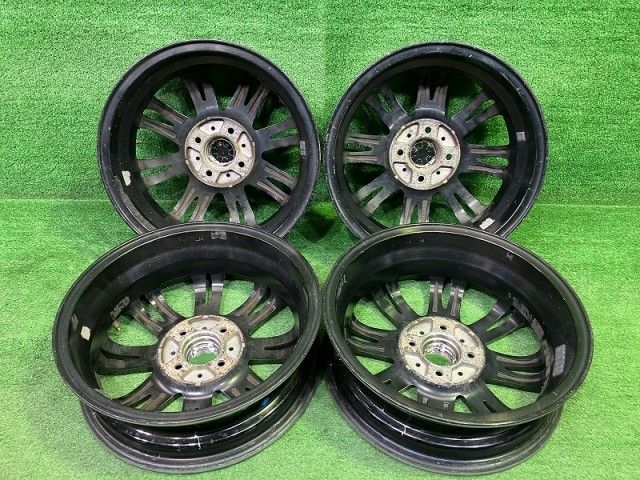 軽自動車 ホイール アルミ ブラックポリッシュ 15インチ 4 5 J 4穴 4本 100 45