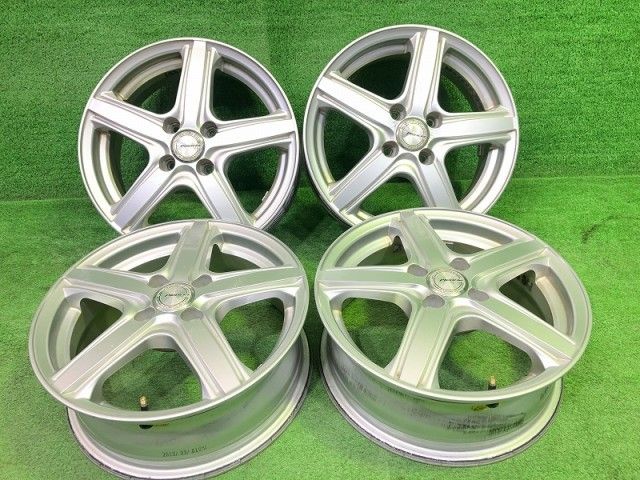 プレンシア ｳﾞｨｯﾂ ｷｭｰﾌﾞ ホイール アルミ シルバー 15インチ 5 J 4穴 4本 100 42