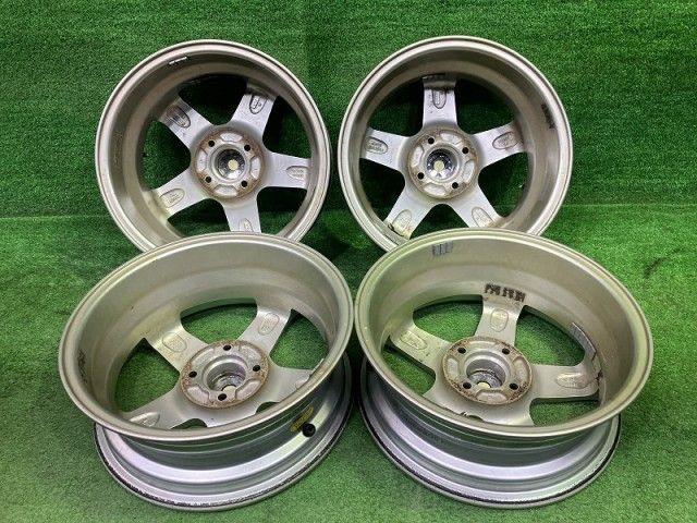 プレンシア ｳﾞｨｯﾂ ｷｭｰﾌﾞ ホイール アルミ シルバー 15インチ 5 J 4穴 4本 100 42