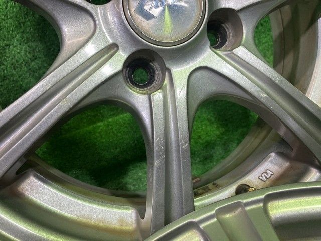  カイノス ﾉｰﾄ ﾌｨｯﾄ ホイール アルミ シルバー 15インチ 5 J 4穴 4本 100 45 15インチ ホイール