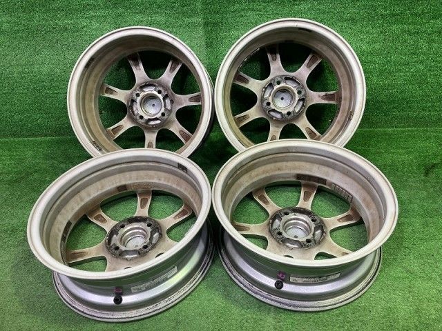 カイノス ﾉｰﾄ ﾌｨｯﾄ ホイール アルミ シルバー 15インチ 5 J 4穴 4本 100 45