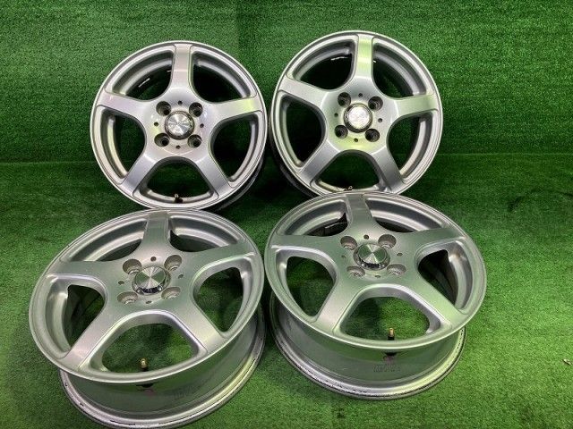 グラスSR ｿﾘｵ ホイール アルミ シルバー 14インチ 5 J 4穴 4本 100 42