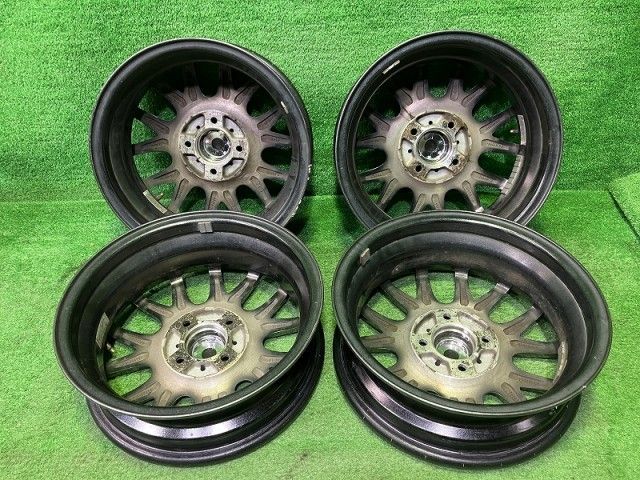 ミステリオ 軽自動車 ホイール アルミ ガンメタ 14インチ 4 5 J 4穴 4本 100 45