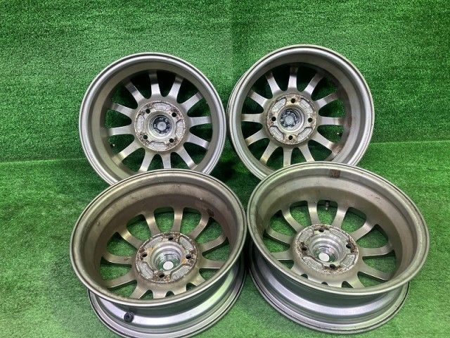 エコフォルム ﾊﾟｯｿ ホイール アルミ シルバー 13インチ 4 50 B 4穴 4本 100 35