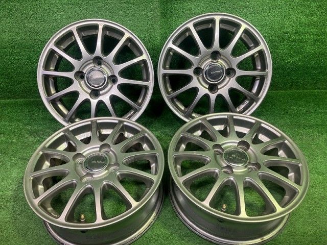エコフォルム ﾊﾟｯｿ ホイール アルミ シルバー 13インチ 4 50 B 4穴 4本 100 35