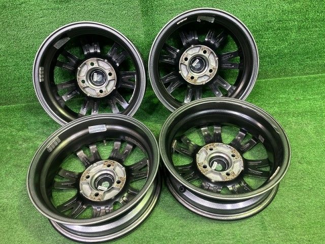 ベルバ 軽自動車 ホイール アルミ シルバー 13インチ 4 00 B 4穴 4本 100 45