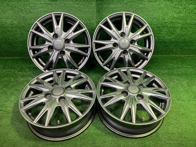 ベルバ 軽自動車 ホイール アルミ シルバー 13インチ 4 00 B 4穴 4本 100 45