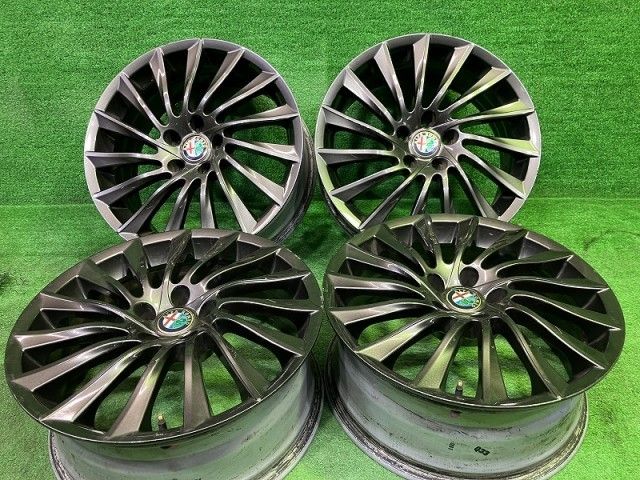 ジュリエッタ ホイール アルミ ガンメタ 18インチ 7 5 J 5穴 4本 110 41