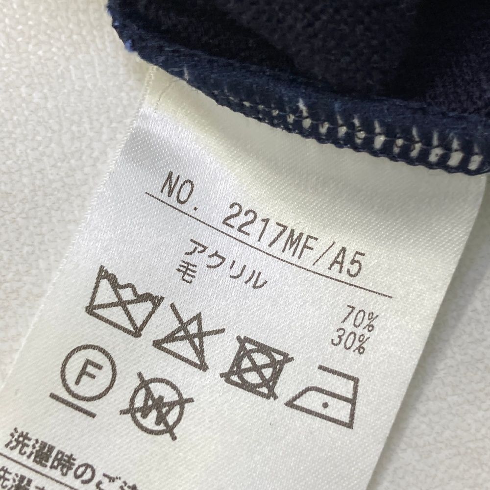 サイズ：M AND PER SE アンパスィ ウール混 Vネック ニットセーター 総