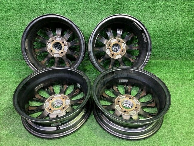 レオニス 軽自動車 ホイール アルミ メッキ 14インチ 4 5 J 4穴 4本 100 45