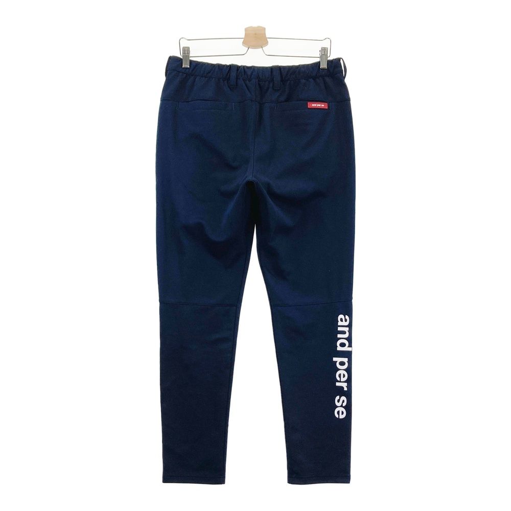 サイズ L AND PER SE アンパスィ ロングパンツ ネイビー系 ゴルフウェア メンズ ストスト