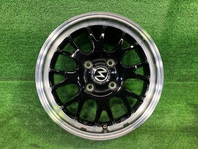  エスホールド 軽自動車 ホイール アルミ クロ 14インチ 4 5 J 4穴 4本 100 45 14インチ ホイール